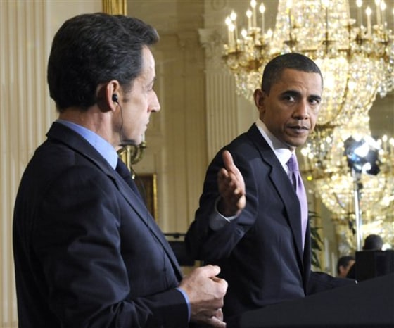 Nicolas Sarkozy, Barack Obama